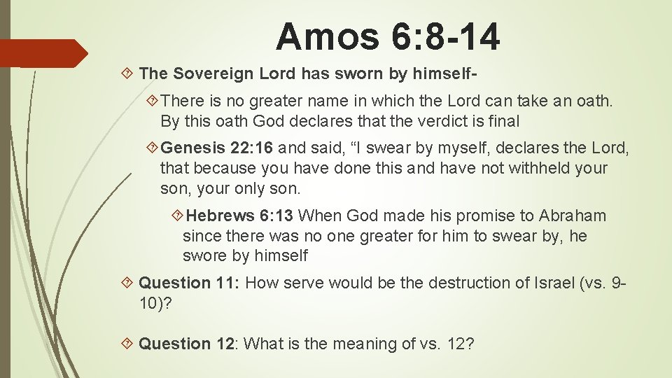 Hosea And Amos Gods Warning To His People