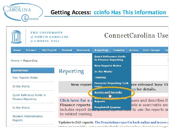 Getting Access: ccinfo Has This Information 27 