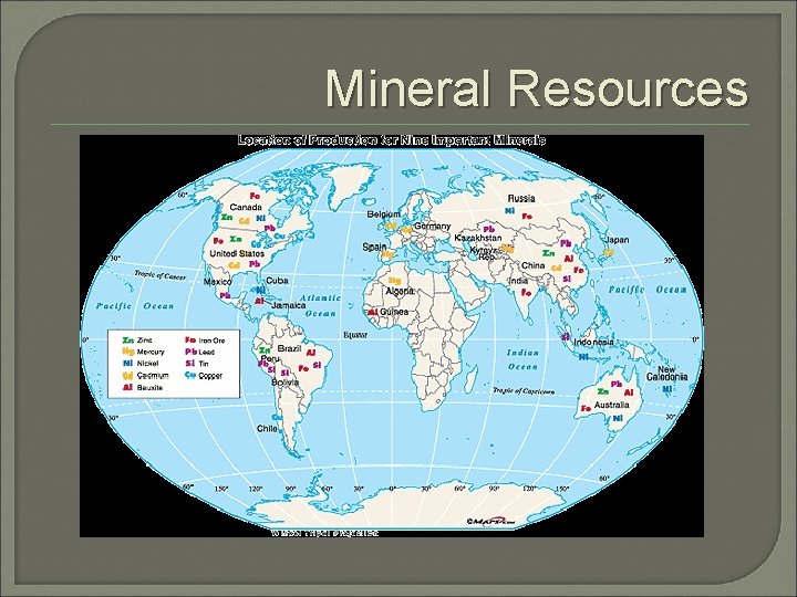 Mineral Resources 