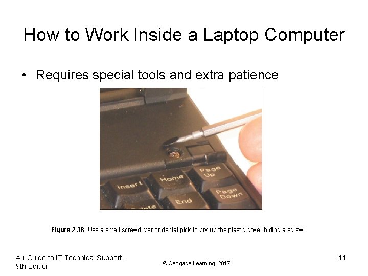 How to Work Inside a Laptop Computer • Requires special tools and extra patience How to Work Inside a Laptop Computer • Requires special tools and extra patience