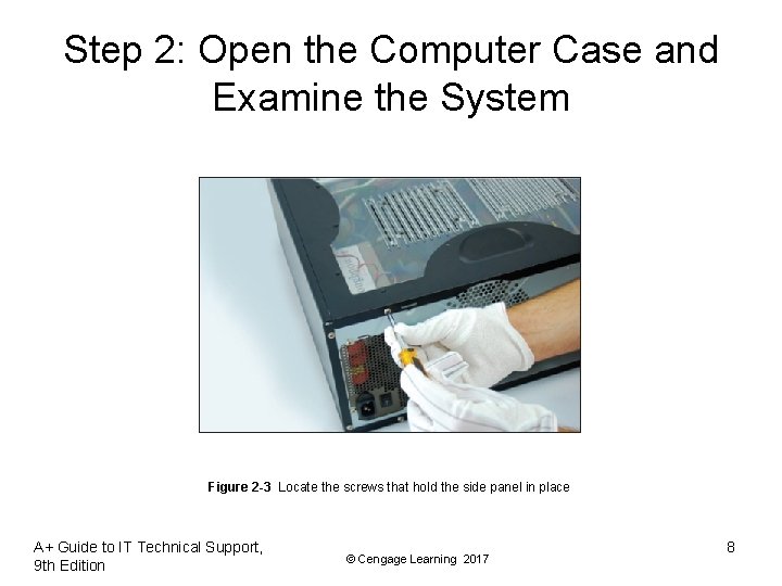 Step 2: Open the Computer Case and Examine the System Figure 2 -3 Locate Step 2: Open the Computer Case and Examine the System Figure 2 -3 Locate