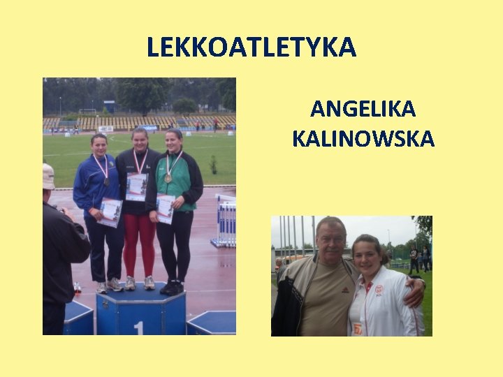 LEKKOATLETYKA ANGELIKA KALINOWSKA 