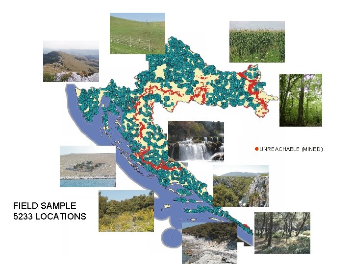 UNREACHABLE (MINED) FIELD SAMPLE 5233 LOCATIONS 