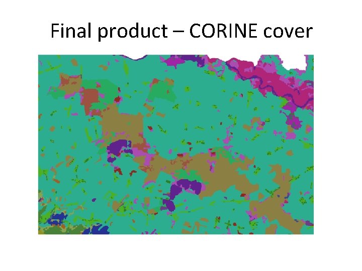 Final product – CORINE cover 