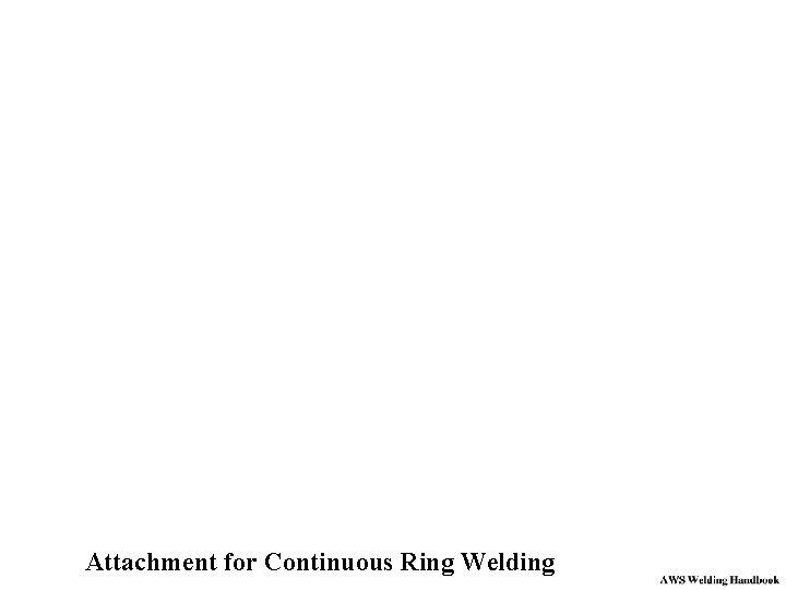 Attachment for Continuous Ring Welding 