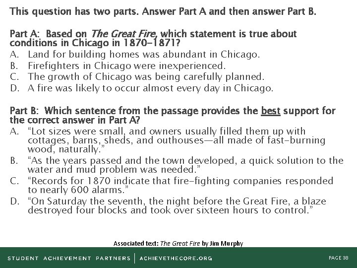 This question has two parts. Answer Part A and then answer Part B. Part