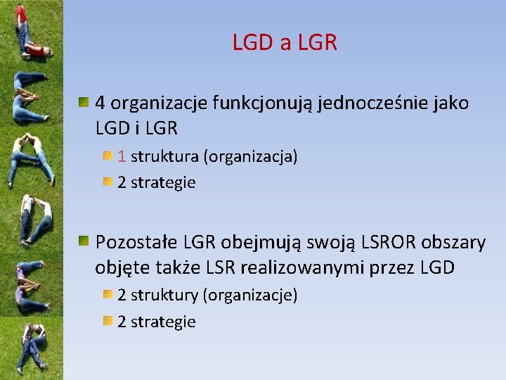 LGD a LGR 4 organizacje funkcjonują jednocześnie jako LGD i LGR 1 struktura (organizacja)