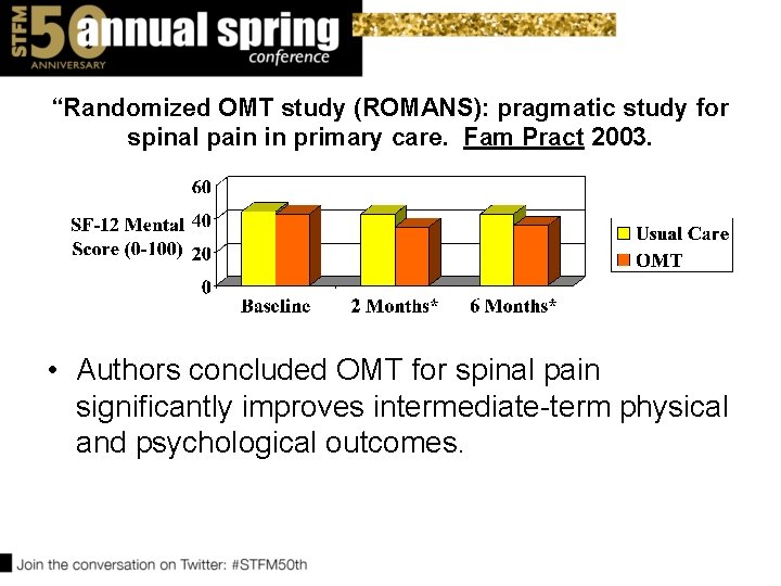 “Randomized OMT study (ROMANS): pragmatic study for spinal pain in primary care. Fam Pract “Randomized OMT study (ROMANS): pragmatic study for spinal pain in primary care. Fam Pract