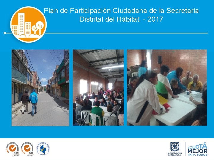 Plan de Participación Ciudadana de la Secretaria Distrital del Hábitat. - 2017 