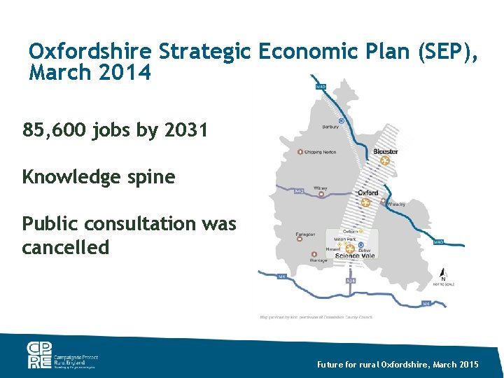 Oxfordshire Strategic Economic Plan (SEP), March 2014 85, 600 jobs by 2031 Knowledge spine
