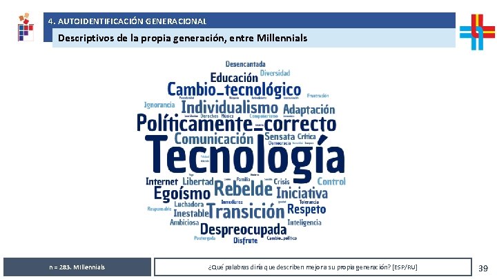 4. AUTOIDENTIFICACIÓN GENERACIONAL Análisis de resultados solicitados por República AFAP Descriptivos de la propia