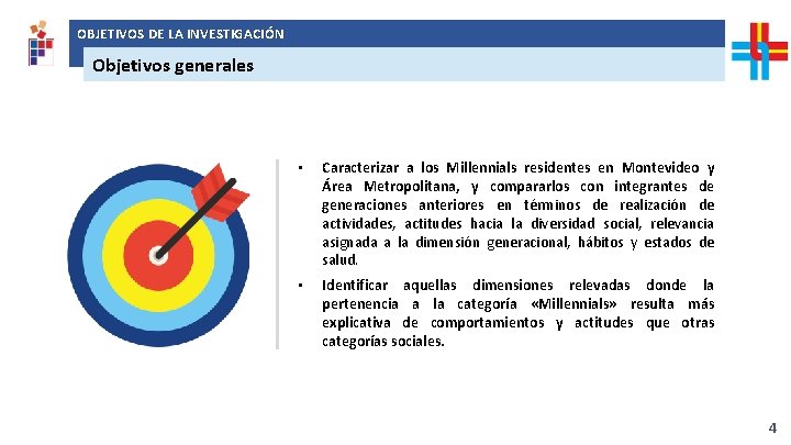 OBJETIVOS DE LA INVESTIGACIÓN Análisis de resultados solicitados por República AFAP Objetivos generales •