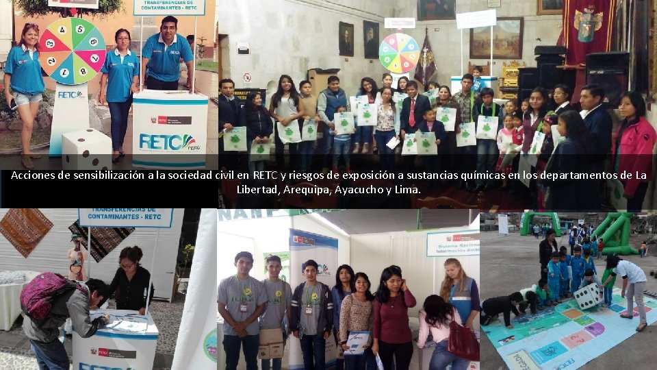 Acciones de sensibilización a la sociedad civil en RETC y riesgos de exposición a Acciones de sensibilización a la sociedad civil en RETC y riesgos de exposición a
