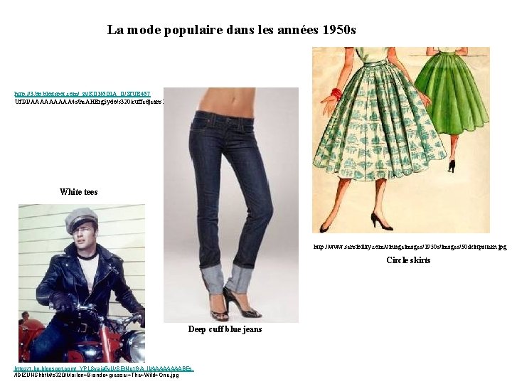 La mode populaire dans les années 1950 s http: //3. bp. blogspot. com/_zv. KQN