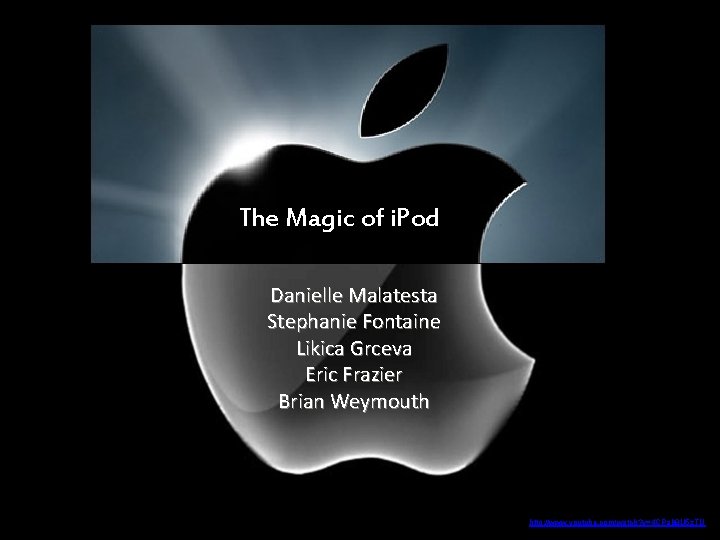 The Magic of i. Pod Danielle Malatesta Stephanie Fontaine Likica Grceva Eric Frazier Brian