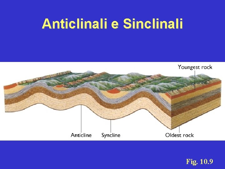 Anticlinali e Sinclinali Fig. 10. 9 