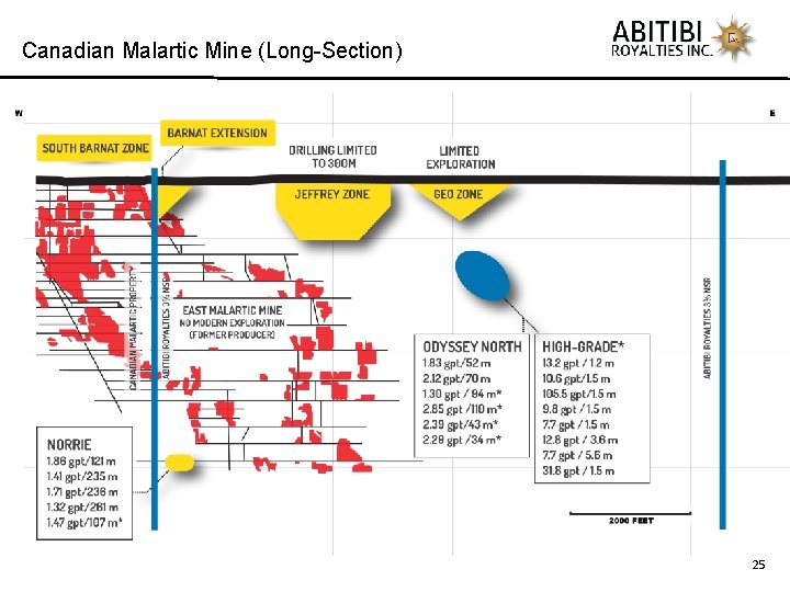 Canadian Malartic Mine (Long-Section) 25 