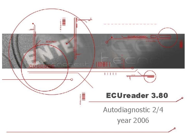 ECUreader 3. 80 Autodiagnostic 2/4 year 2006 