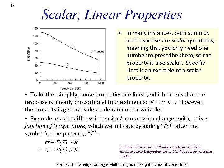 13 Scalar, Linear Properties • In many instances, both stimulus and response are scalar