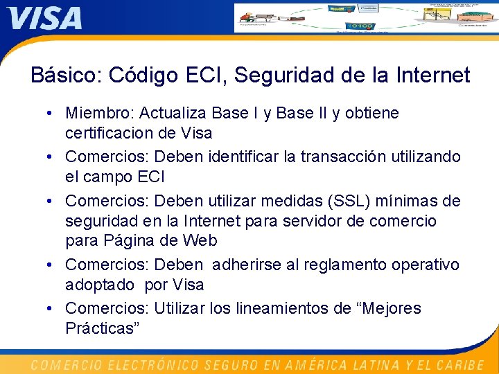 Básico: Código ECI, Seguridad de la Internet • Miembro: Actualiza Base I y Base