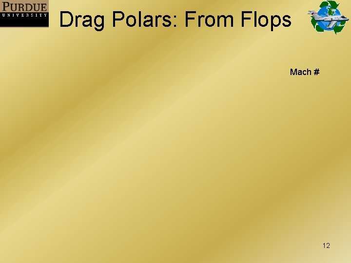Drag Polars: From Flops Mach # 12 