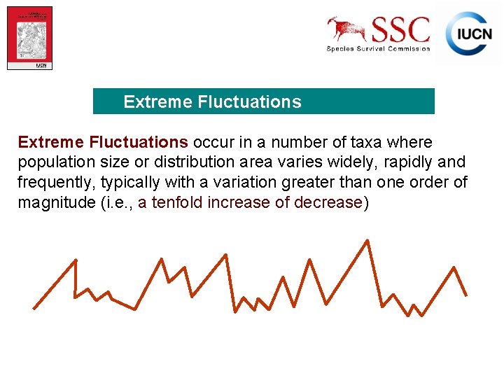 Extreme Fluctuations occur in a number of taxa where population size or distribution area