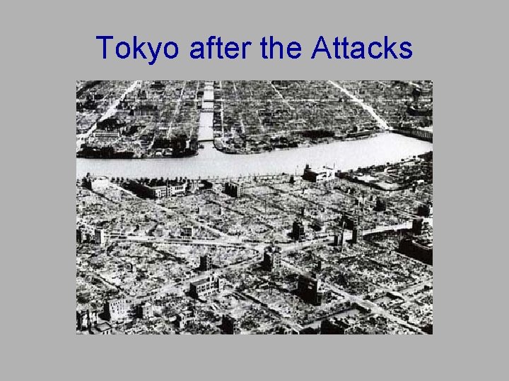 Tokyo after the Attacks Tokyo after the Attacks