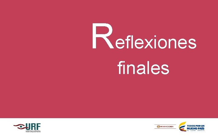 Reflexiones finales 