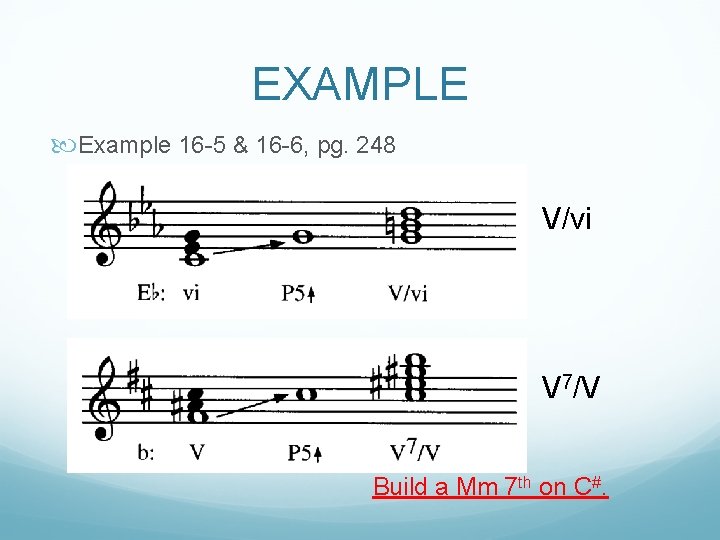 EXAMPLE Example 16 -5 & 16 -6, pg. 248 V/vi V 7/V Build a