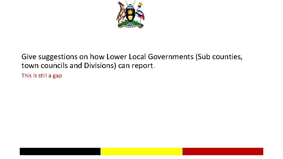 Give suggestions on how Lower Local Governments (Sub counties, town councils and Divisions) can