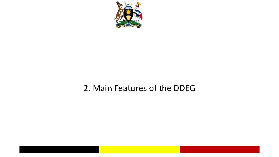 2. Main Features of the DDEG 