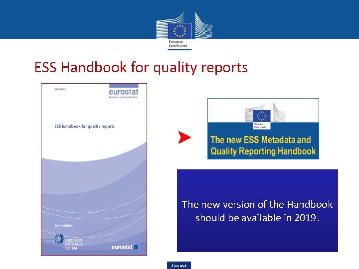 ESS Handbook for quality reports The new version of the Handbook should be available