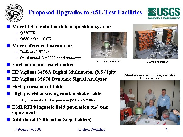 Proposed Upgrades to ASL Test Facilities n More high resolution data acquisition systems – Proposed Upgrades to ASL Test Facilities n More high resolution data acquisition systems –