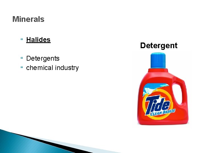 Minerals Halides Detergents chemical industry Detergent 