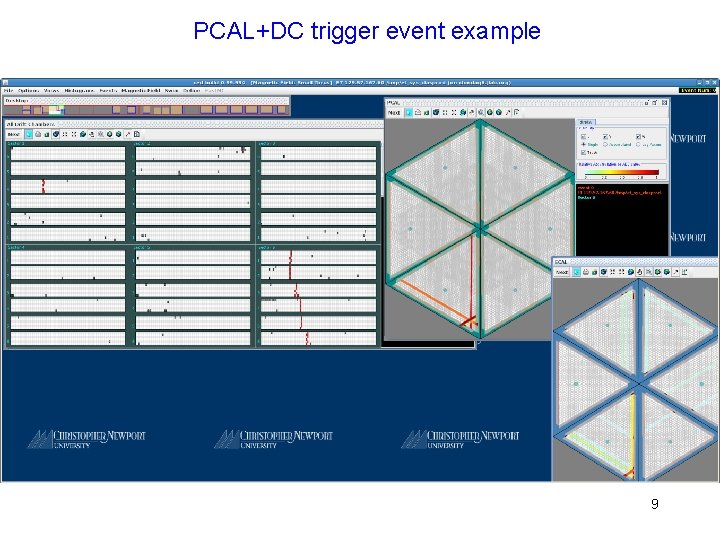PCAL+DC trigger event example 9 