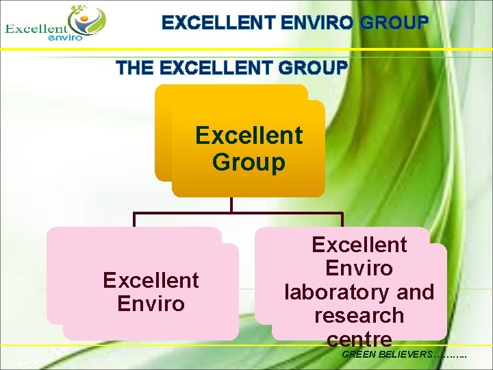 EXCELLENT ENVIRO GROUP THE EXCELLENT GROUP Excellent Group Excellent Enviro laboratory and research centre