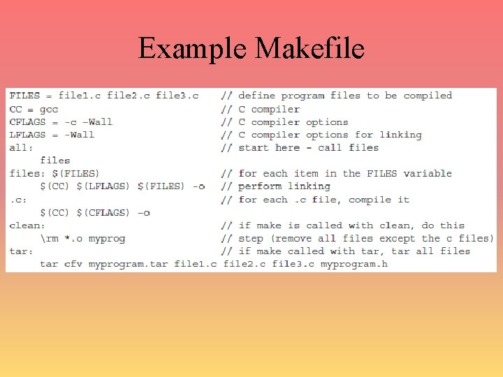 Example Makefile 
