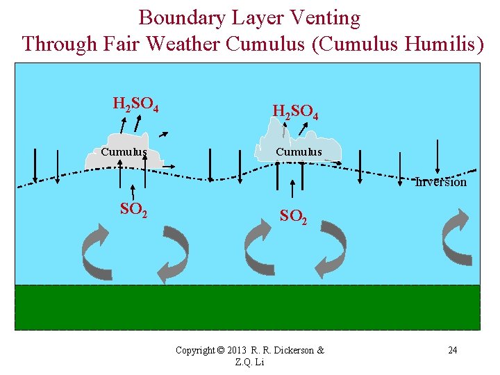 Boundary Layer Venting Through Fair Weather Cumulus (Cumulus Humilis) H 2 SO 4 Cumulus