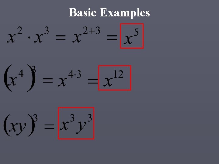 Basic Examples 