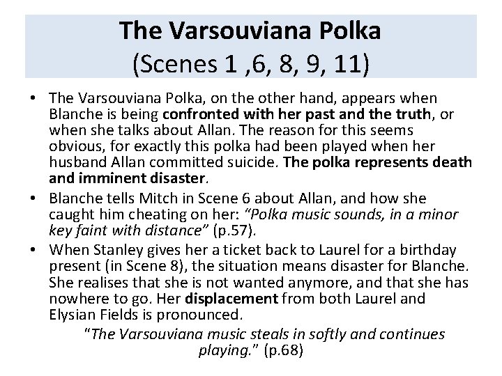 The Varsouviana Polka (Scenes 1 , 6, 8, 9, 11) • The Varsouviana Polka,