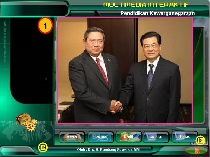 Pendidikan Kewarganegaraan 1 Materi Evaluasi Profil Oleh : Drs. H. Bambang Suwarso, MM SK