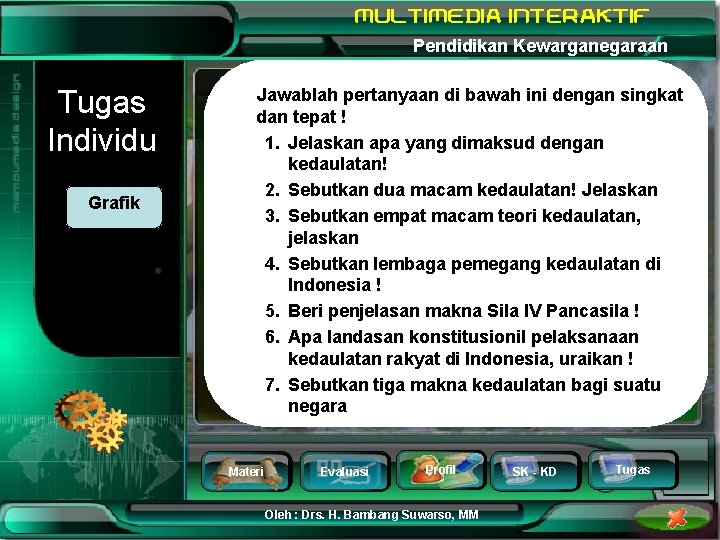 Pendidikan Kewarganegaraan Tugas Individu Grafik Jawablah pertanyaan di bawah ini dengan singkat dan tepat