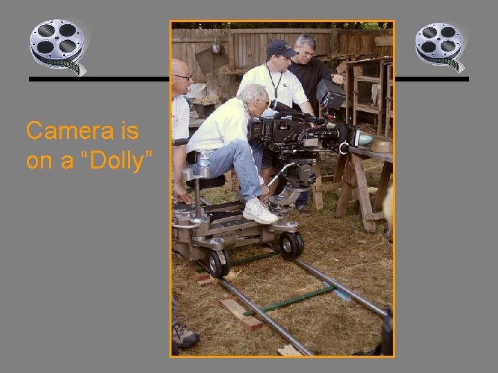 Camera is on a “Dolly” 