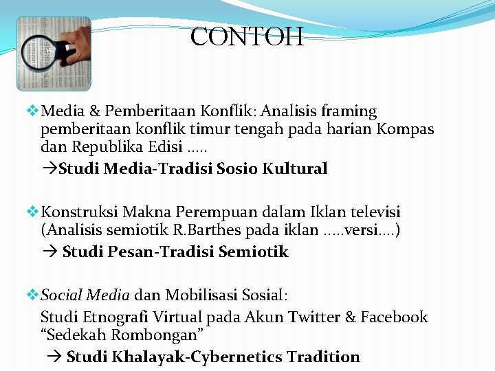 CONTOH v Media & Pemberitaan Konflik: Analisis framing pemberitaan konflik timur tengah pada harian