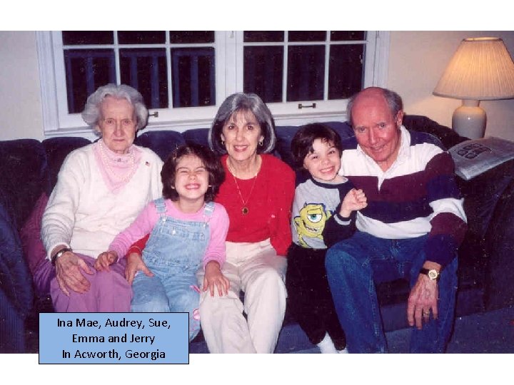 Ina Mae, Audrey, Sue, Emma and Jerry In Acworth, Georgia 