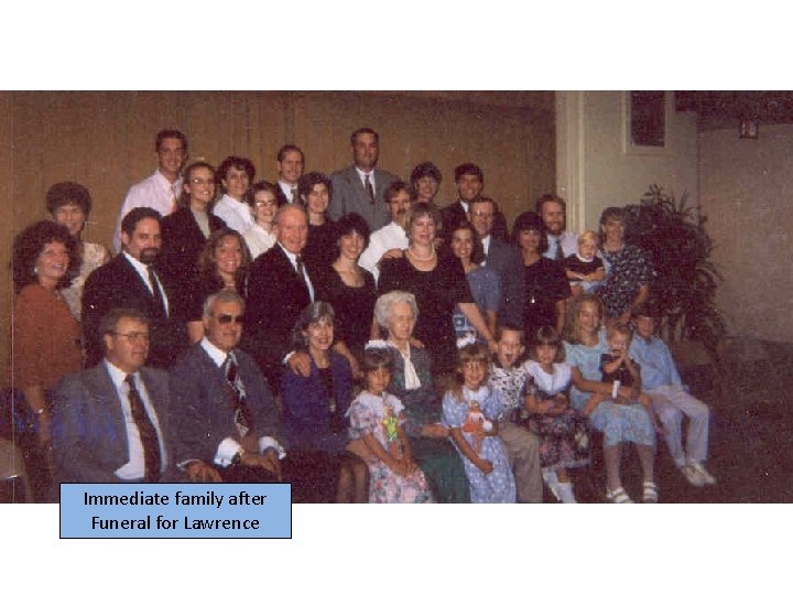 Immediate family after Funeral for Lawrence 