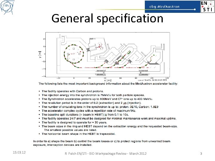 General specification 15. 03. 12 R. Folch EN/STI - BID Workpackage Review - March