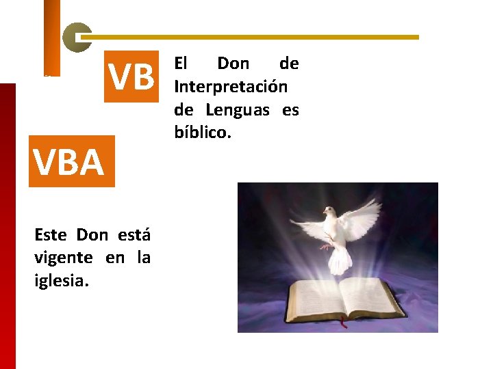 VB VBA Este Don está vigente en la iglesia. El Don de Interpretación de VB VBA Este Don está vigente en la iglesia. El Don de Interpretación de