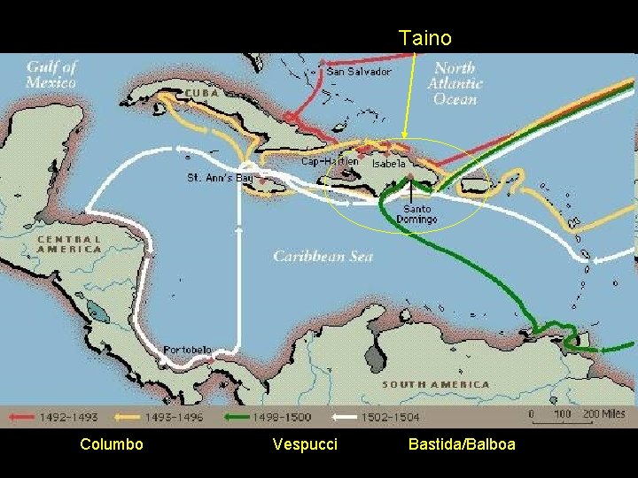 Taino Columbo Vespucci Bastida/Balboa 