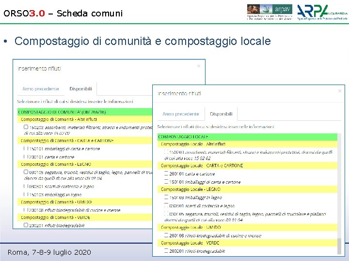 ORSO 3. 0 – Scheda comuni • Compostaggio di comunità e compostaggio locale Roma,